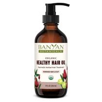 Óleo de cabelo Banyan Botanicals Healthy Hair com Bhringaraj e Amla 240mL Óleo de cabelo Banyan Botanicals Healthy Hair com Bhringaraj e Amla 240mL