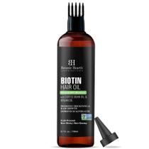 Óleo de cabelo Botanic Hearth Biotin Hair Growth 200 mL com grão de café e óleo de argan