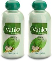 Óleo de cabelo Dabur Vatika Enriquecido de Coco 150 mL (pacote com 2) Óleo de cabelo Dabur Vatika Enriquecido de Coco 150 mL (pacote com 2)