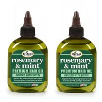 Óleo de Cabelo Difeel Rosemary & Mint com Biotina - 210ml (2 Unidades)