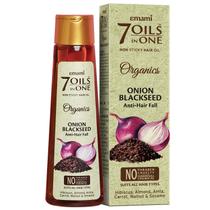 Óleo de cabelo Emami 7 em 1 Onion Blackseed anti queda de cabelo 200mL