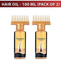 Óleo de cabelo INDULEKHA Bhringa 100mL (pacote de 2) para queda de cabelo Óleo de cabelo INDULEKHA Bhringa 100mL (pacote de 2) para queda de cabelo