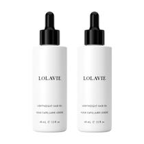 Óleo de cabelo LolaVie Lightweight, pacote com 2 unidades, reduz o frizz Óleo de cabelo LolaVie Lightweight, pacote com 2 unidades, reduz o frizz