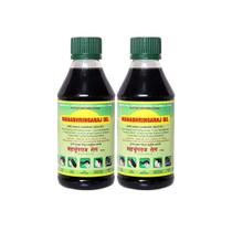 Óleo de cabelo Mahabhringraj Ayurvédico, 2 frascos de 200 ml Óleo de cabelo Mahabhringraj Ayurvédico, 2 frascos de 200 ml