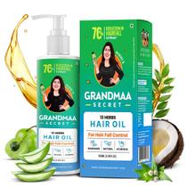 Óleo de cabelo NIDHI'S GRANDMAA SECRET 13 ervas promovem o crescimento 100mL Óleo de cabelo NIDHI'S GRANDMAA SECRET 13 ervas promovem o crescimento 100mL