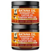 Óleo de cabelo Okaga Batana Rosemary Castor Pumpkin Seed 2PK Óleo de cabelo Okaga Batana Rosemary Castor Pumpkin Seed 2PK
