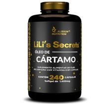 Óleo De Cártamo 240 cápsulas softgels Lilis Secrets Alisson Nutrition