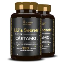 Óleo De Cártamo Carthamus tinctorious L Vitamina E 240 cápsulas softgels Lilis Secrets