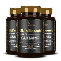 Óleo De Cártamo Carthamus tinctorious L Vitamina E 360 cápsulas softgels - Lilis Secrets