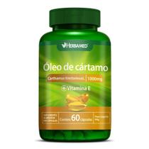 Óleo de cártamo com vitamina e 1000mg com 60 cápsulas - HERBAMED