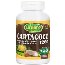 Óleo de cartamo e coco Cartacoco 1200mg Unilife
