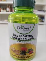 Óleo de cártamo gengibre e guaraná 90 cápsulas 1450mg Fitoplant - Fitoplant