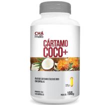 Óleo de Cartamo + Óleo de Coco 1000mg Clinicmais 120 cápsulas - Chá Mais