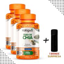 Oleo de Chia 60caps 1000mg Regular Intestino Natural kit c3