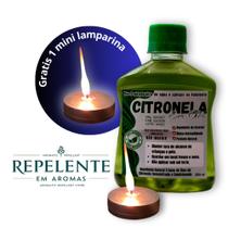 Óleo de Citronela Repelente para Tocha, Lampião e Lamparina - 1 x 250ml + 1 Mini Lamparina