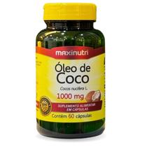 Óleo de Coco 1000mg 60 cápsulas Maxinutri