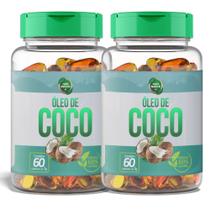 Oleo de Coco 1000mg em 60 Capsulas - Fonte Natural de Energia e Gorduras Boas