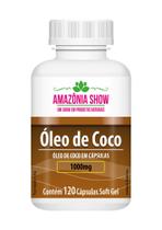 Óleo de Coco 120 Capsulas 1000mg Amazônia Show