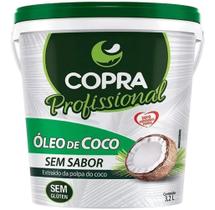 Óleo De Coco Balde 3,2l Sem Sabor E Sem Glúten Copra