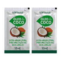 Óleo De Coco Capilar Softhair Extra Virgem 02 Sachês 15ml Óleo De Coco Capilar Softhair Extra Virgem 02 Sachês 15ml