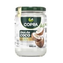 Óleo de Coco Culinário Sem Sabor/Cheiro Pote de Vidro 500ml Copra
