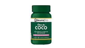 Óleo de Coco Eurofito 1000mg, frasco com 60 cápsulas ean 7898716453431