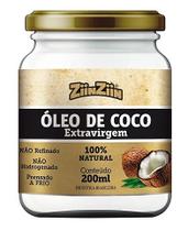 Óleo De Coco Extra Virgem 200ml Prensado A Frio - ZiinZiin Óleo De Coco Extra Virgem 200ml Prensado A Frio - ZiinZiin
