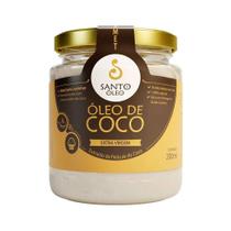 Óleo De Coco Extra Virgem 200ml Santo Óleo Óleo De Coco Extra Virgem 200ml Santo Óleo