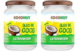 Óleo de coco Extra Virgem 500 ml Coconut kit 2 unidades Óleo de coco Extra Virgem 500 ml Coconut kit 2 unidades