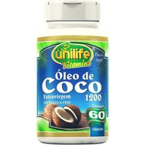 Óleo de Coco Extra Virgem 60 Cápsulas Unilife