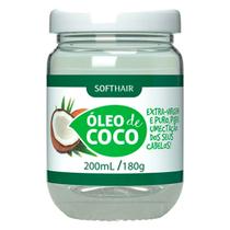 Óleo de Côco Extra Virgem para Cabelo e Pele Rosto Tratamento Capilar Umectação 180g Soft Hair