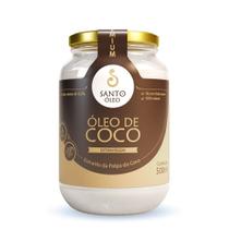 Oleo de coco Extra Virgem Polpa 500 ml Santo òleo