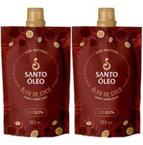 Óleo De Coco Extravirgem 2 X 100ml Santo Óleo