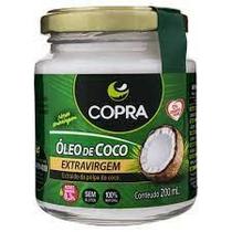Óleo De Coco Extravirgem 200ml Copra Sem Glúten em Vidro