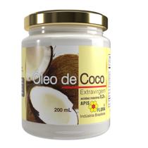 Oleo de Coco Extravirgem 200ml Extraido Polpa Pote de Vidro Acidez - Apis Flora