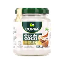Óleo de Coco Pote de Vidro 200ml Sem Cheiro/Sabor Copra Óleo de Coco Pote de Vidro 200ml Sem Cheiro/Sabor Copra