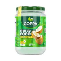 Óleo de Coco Pote de Vidro Extravirgem Prensado a Frio 500ml Copra