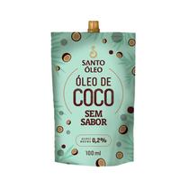 Óleo de Coco Sem Sabor 100ml Pouch - Santo Óleo