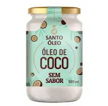 Óleo de Coco Sem sabor 500 Ml Santo Òleo Óleo de Coco Sem sabor 500 Ml Santo Òleo