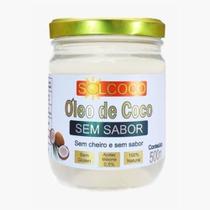 Óleo de coco Sem Sabor 500 ml Solcoco