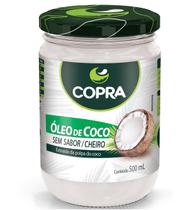 Óleo de Coco sem Sabor/Cheiro 500ml Vidro Copra