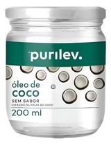Oleo De Coco Sem Sabor Purilev Pote Vidro 200ml