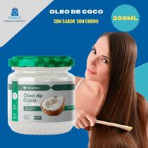 Óleo de coco Sem Sabor (Sem cheiro) Vidro 200 ml - Macrophytus Óleo de coco Sem Sabor (Sem cheiro) Vidro 200 ml - Macrophytus