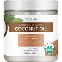 Óleo de coco Velona Extra Virgin USDA orgânico 240mL Food Grade Óleo de coco Velona Extra Virgin USDA orgânico 240mL Food Grade
