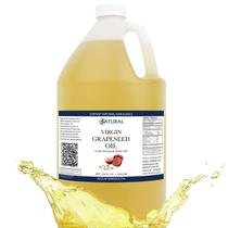 Óleo de cozinha Semente de uva natural 3,8 L (128 onças) cultivado organicamente