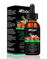 Óleo de crescimento capilar AKBAN Batana Rosemary Maca Argan Jojoba 30mL