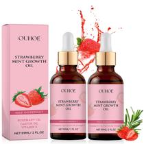 Óleo de crescimento capilar KLIFE Strawberry Mint 60 mL (2 fl oz) x2
