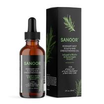 Óleo de crescimento capilar SANOOR Rosemary Mint com biotina para todos os cabelos