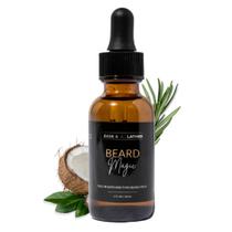 Óleo de crescimento de barba BASK & LATHER Beard Magic para homens, 30 ml, 2 unidades