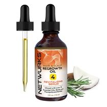 Óleo de crescimento de cabelo e couro cabeludo NetWurks Pure Rosemary, hortelã 60 ml Óleo de crescimento de cabelo e couro cabeludo NetWurks Pure Rosemary, hortelã 60 ml